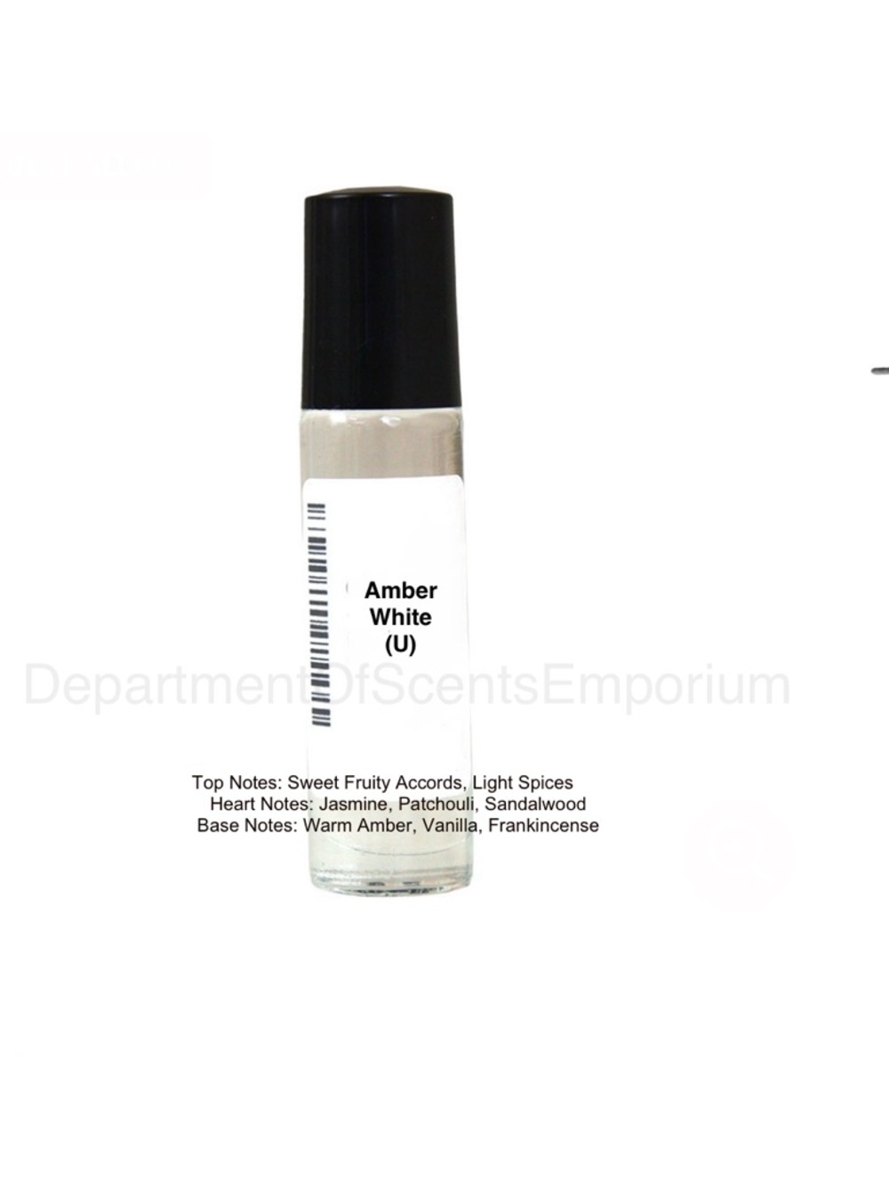 Amber White 1/3 oz Roll-on Fragrance Oil Ships today NWT